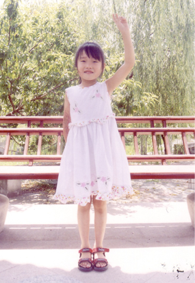 Elise at the orphanage in China 